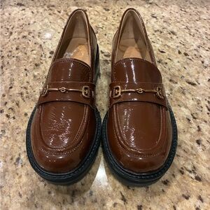 sam edelman tully penny loafer size 5 brown